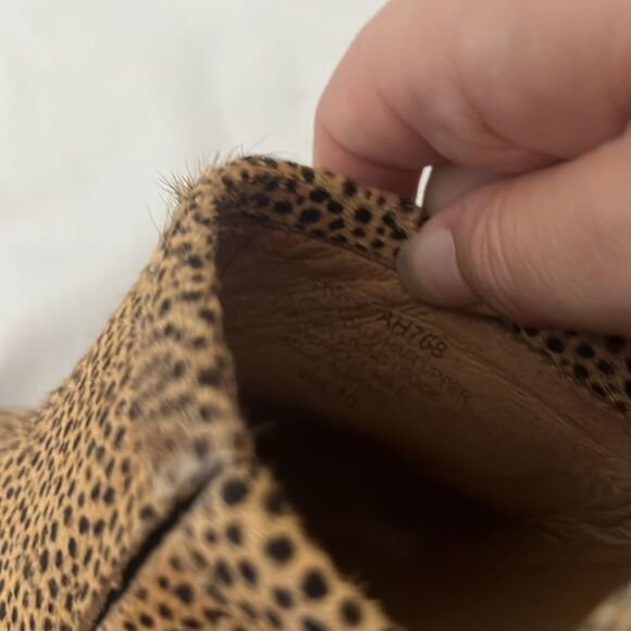 Madewell "The Brady Lowcut Bootie" Spotted Calf Hair size 10 - Picture 9 of 10